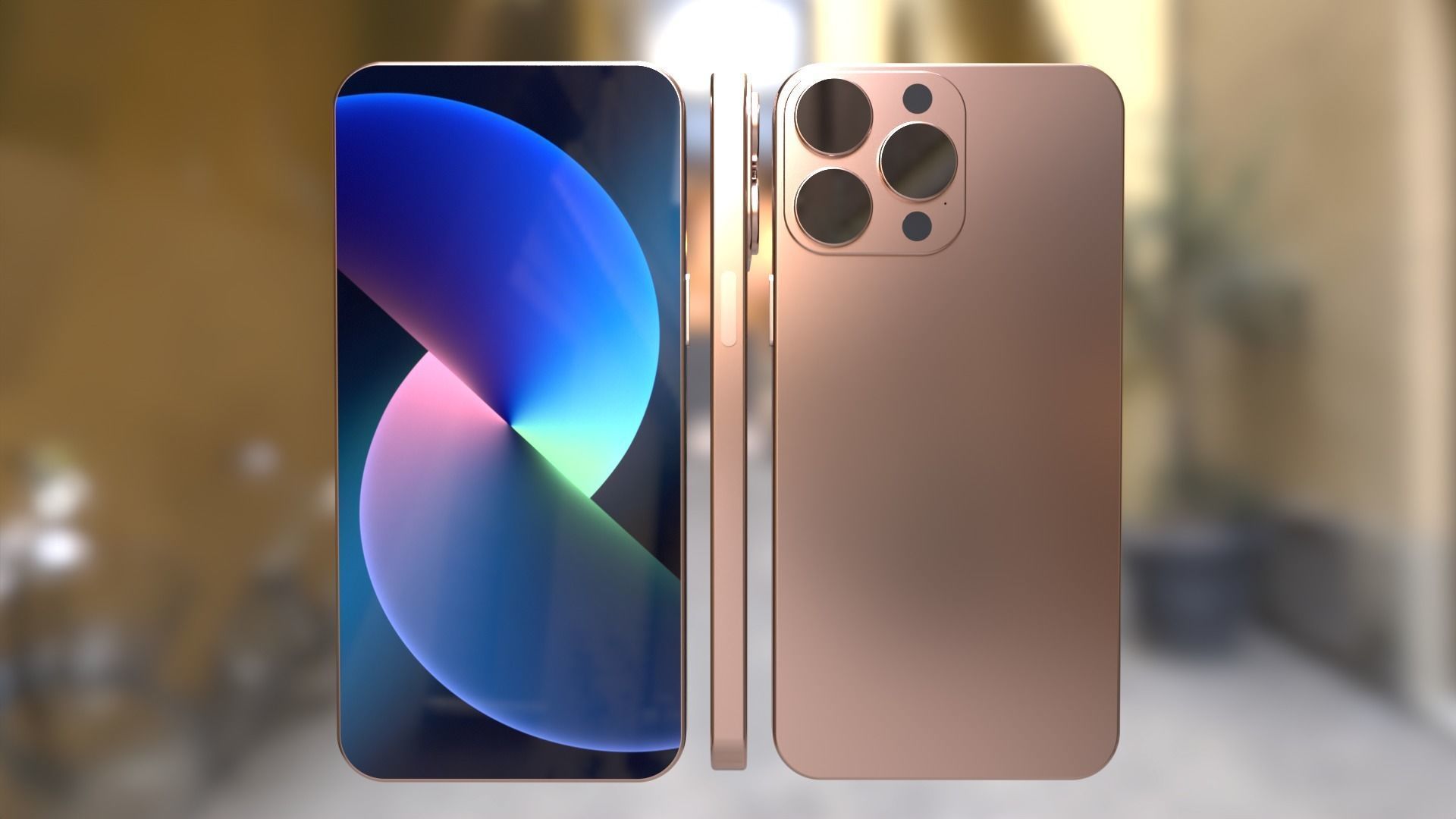 Phone 13 pro max 3D model_3