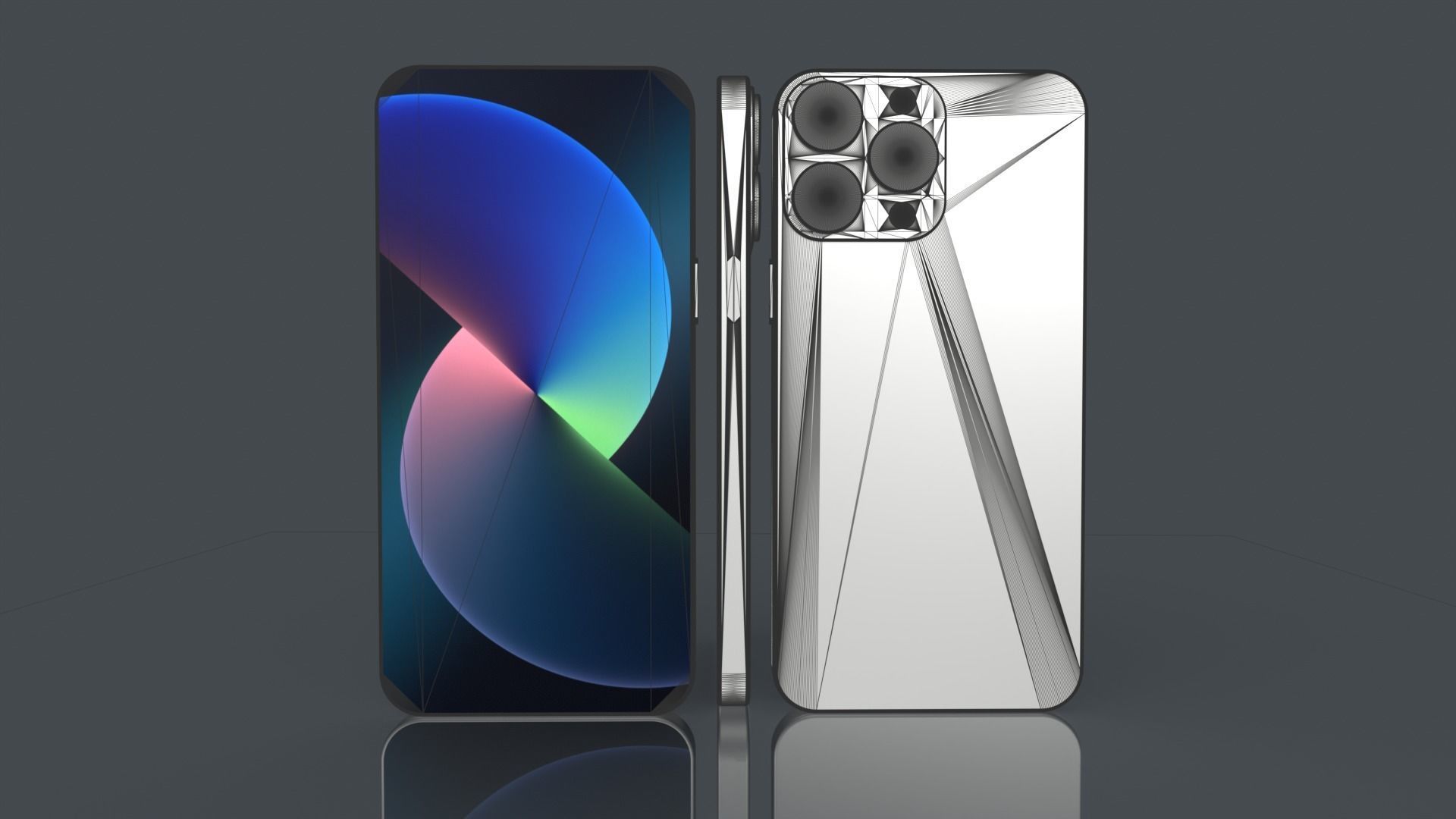 Phone 13 pro max 3D model_10