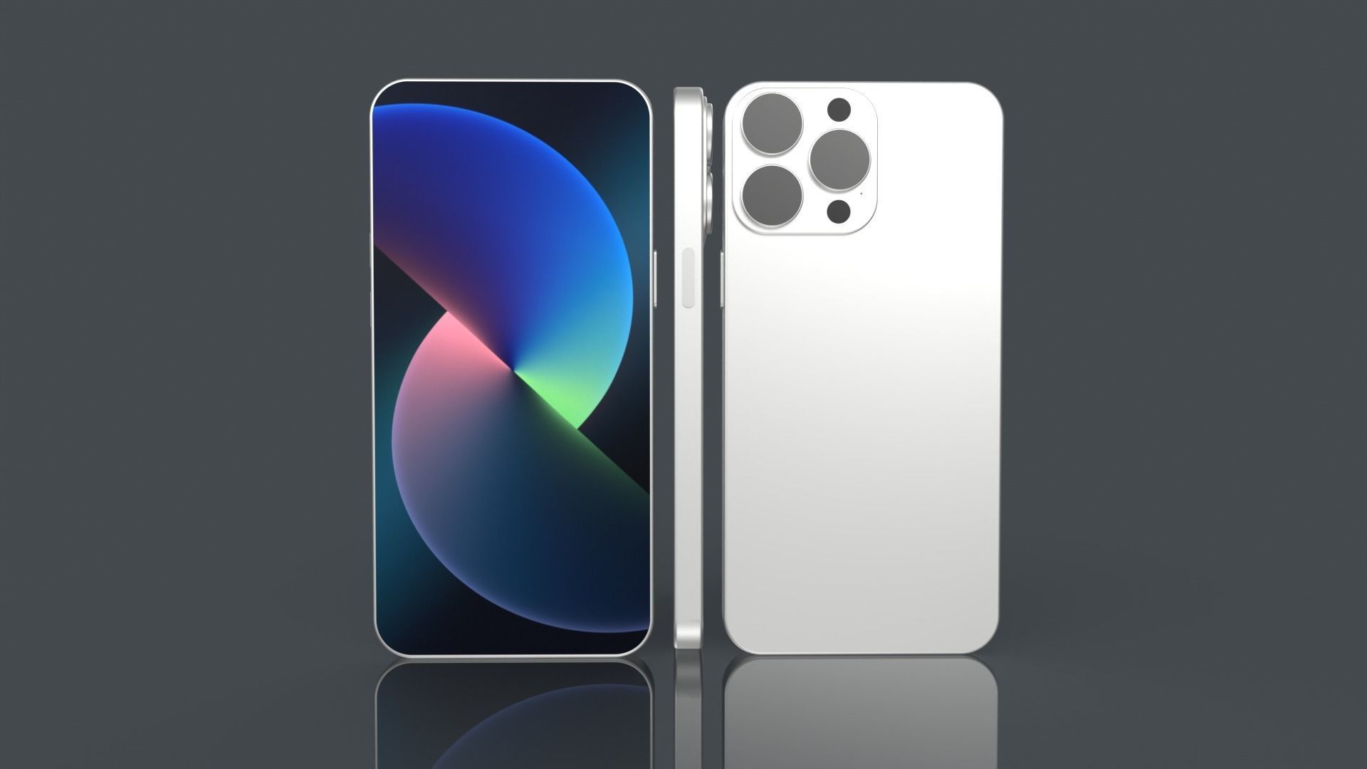 Phone 13 pro max 3D model_4