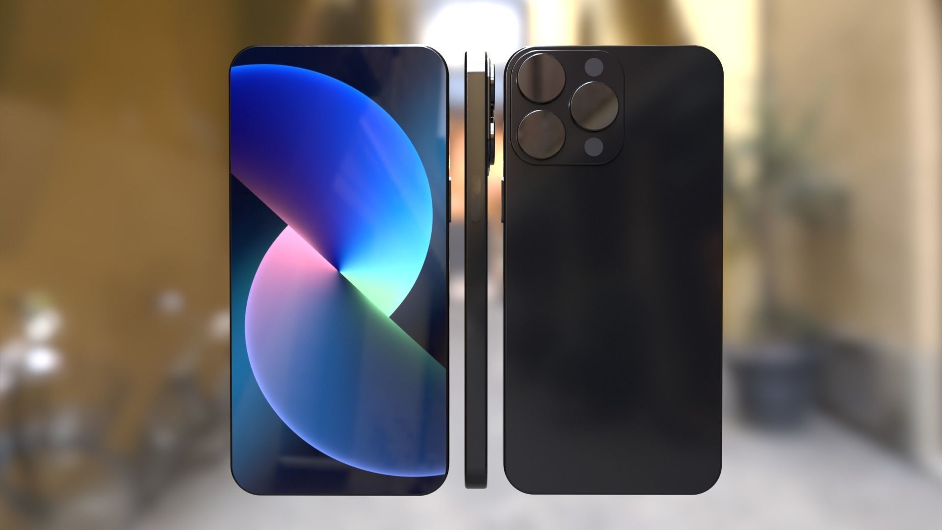 Phone 13 pro max 3D model_1