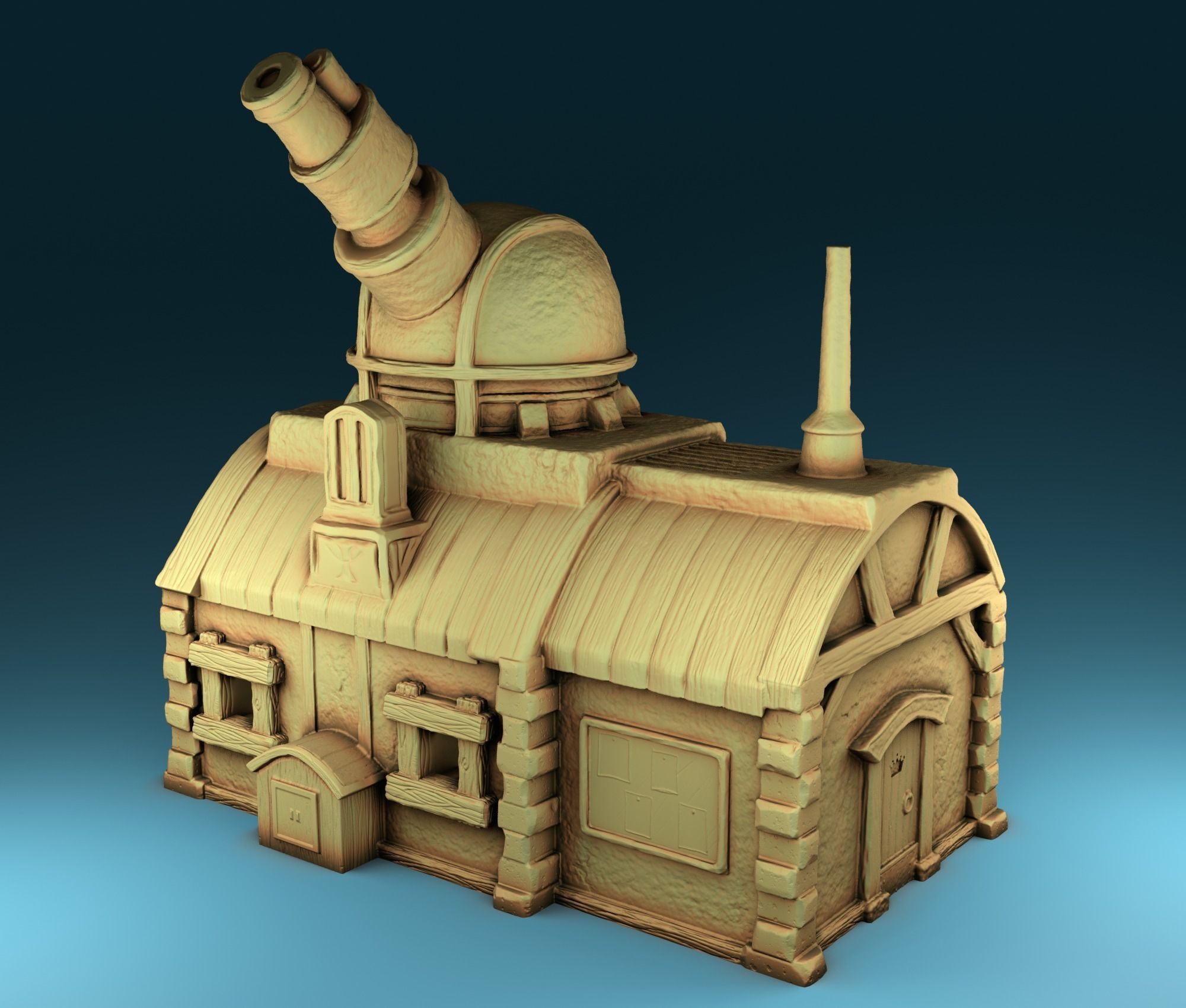 Stylized Middle Ages Set Part 2 3D print model_2