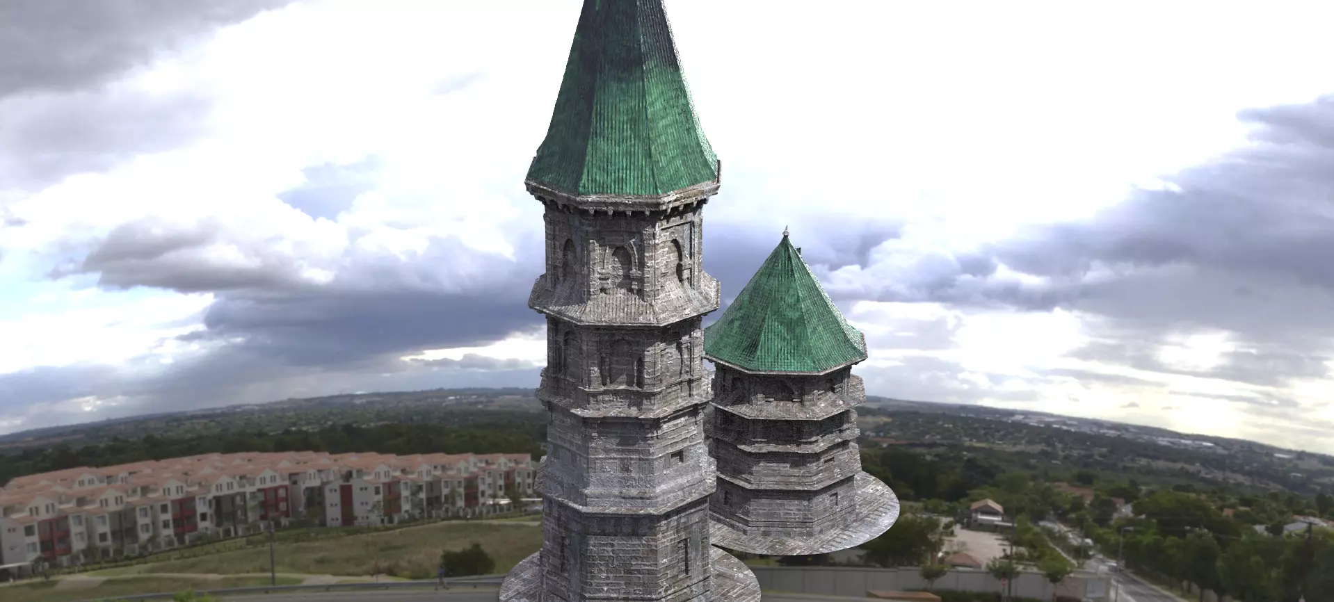 Germanic Medieval Tower 2 Designs 3D model
