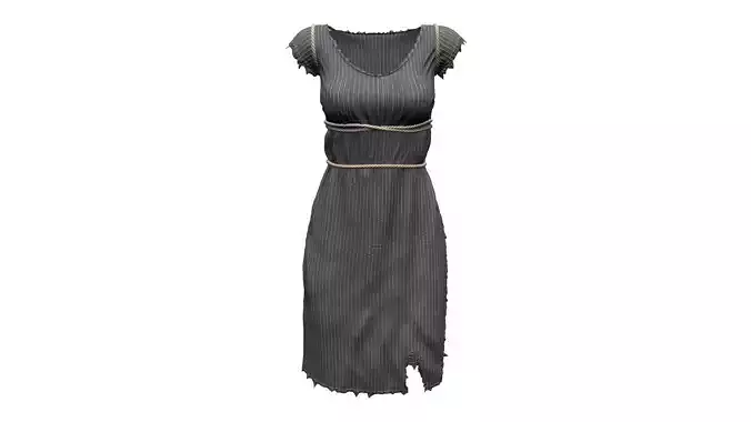 Torn Medieval Roman Amazon Spartan Dress