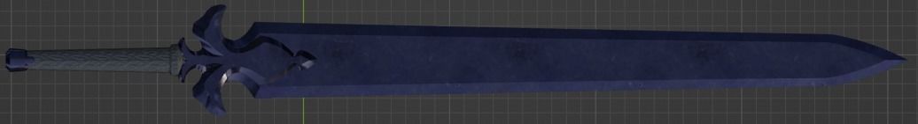NIGHT SKY SWORD 3D print model - made in Blender 3D model_2