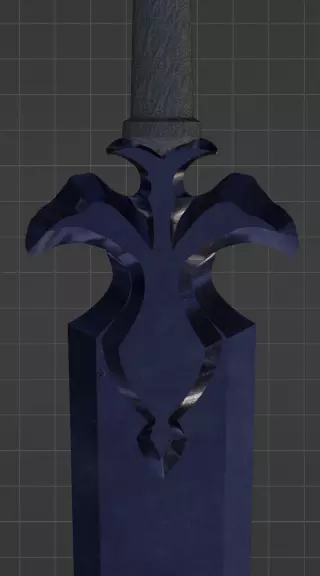 NIGHT SKY SWORD 3D print model - made in Blender 3D model_0