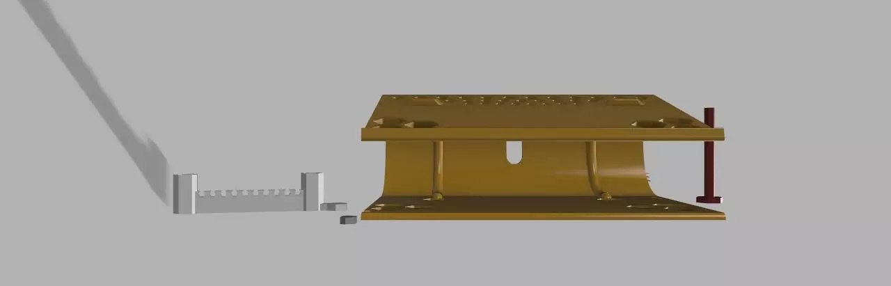 LapTop stand with phone and pencil holder 2 usb slots  Free 3D print model_0