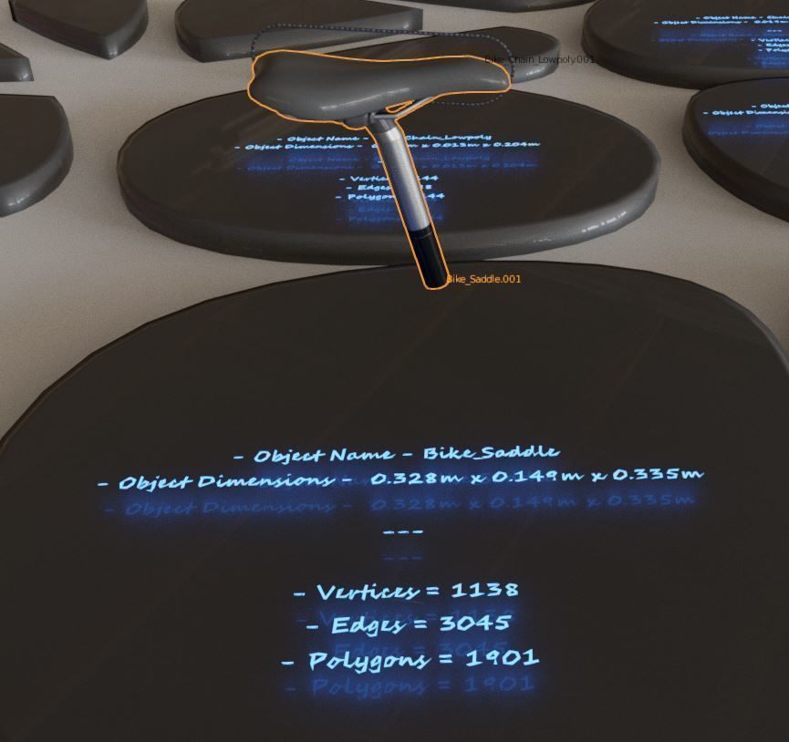 E-Bike Carbon Version Low-poly 3D model_25