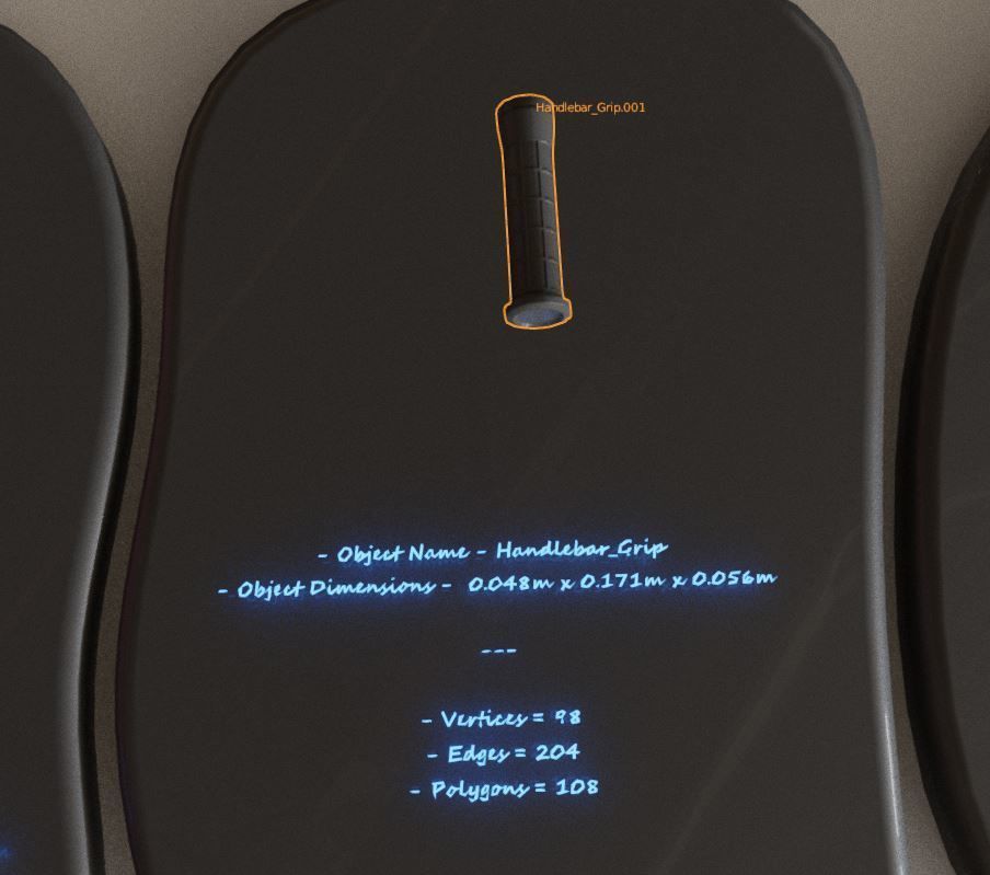 E-Bike Carbon Version Low-poly 3D model_24