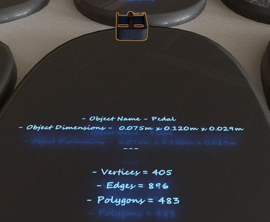 E-Bike Carbon Version Low-poly 3D model_23