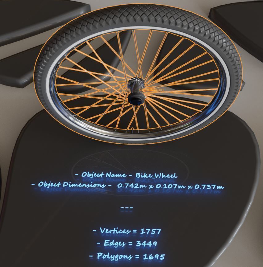 E-Bike Carbon Version Low-poly 3D model_18