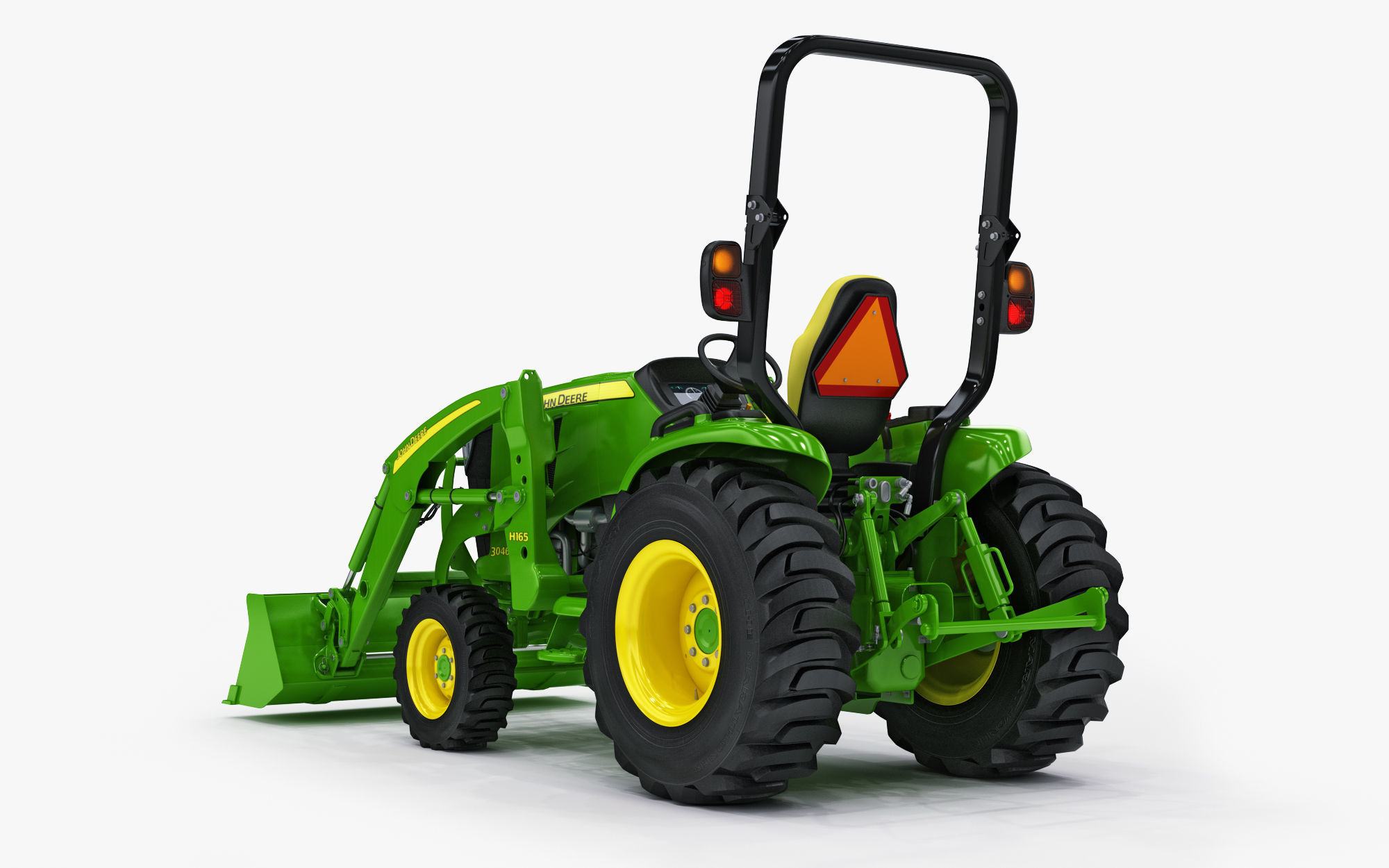 John Deere 3046R Tractor Utility v2 3D model_4
