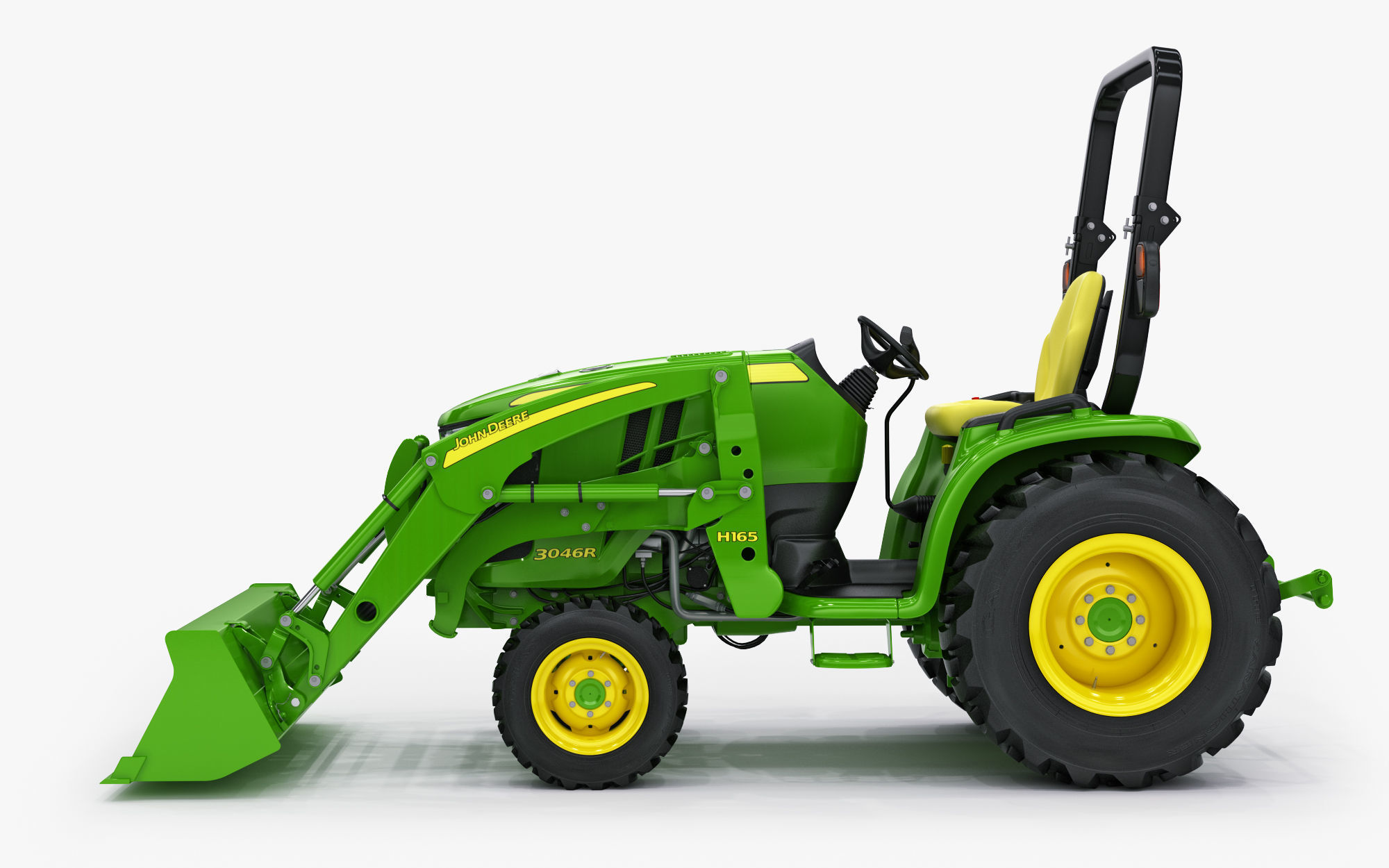 John Deere 3046R Tractor Utility v2 3D model_2
