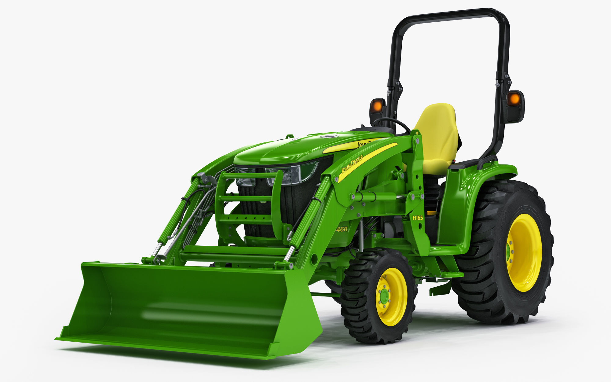 John Deere 3046R Tractor Utility v2 3D model_7