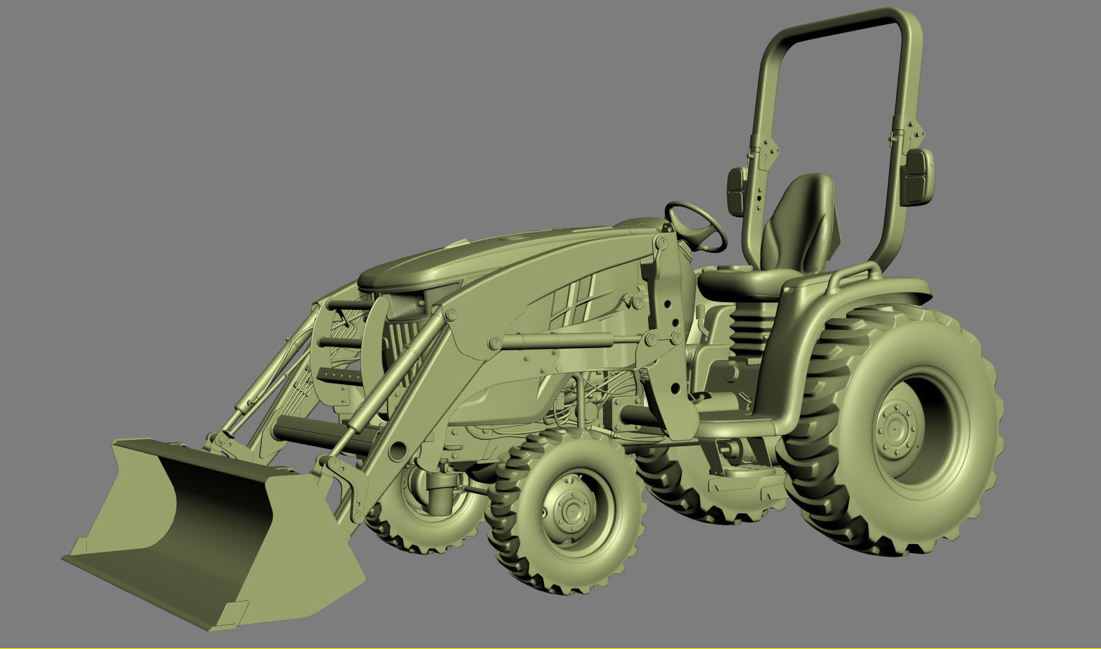 John Deere 3046R Tractor Utility v2 3D model_19