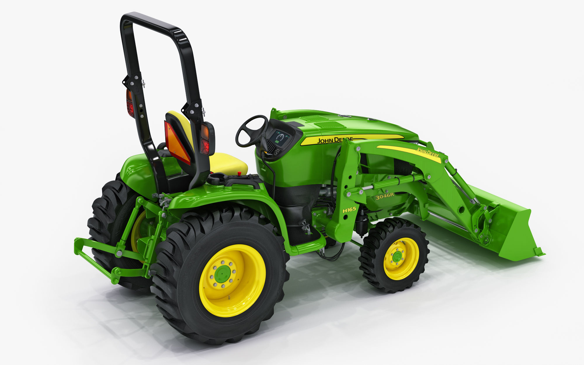 John Deere 3046R Tractor Utility v2 3D model_8