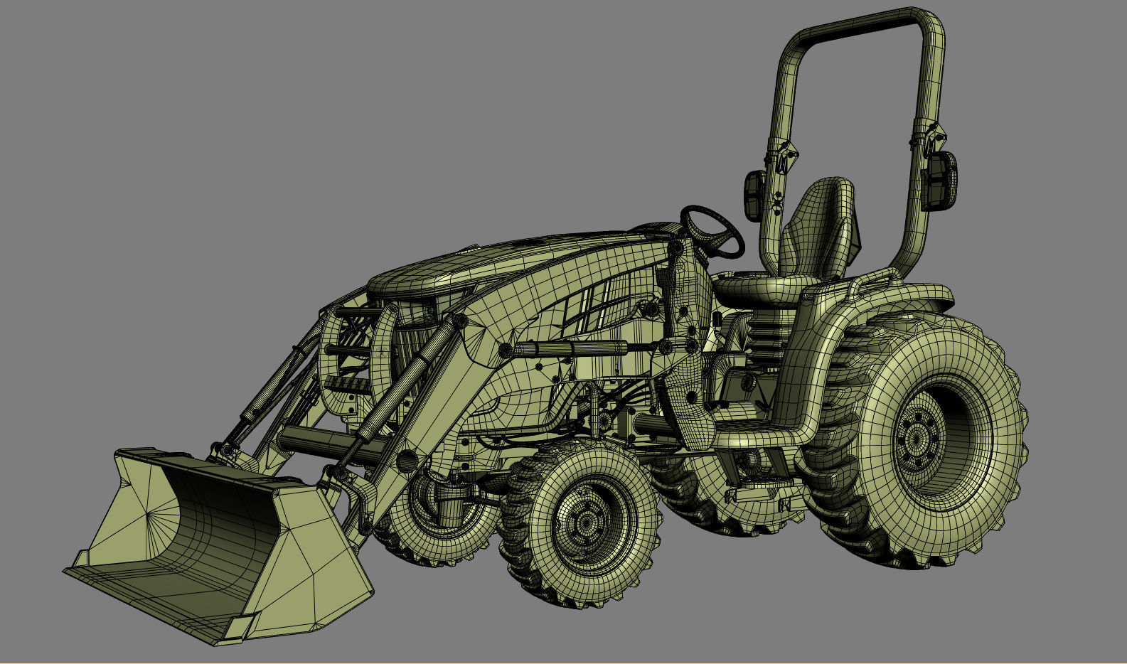 John Deere 3046R Tractor Utility v2 3D model_20