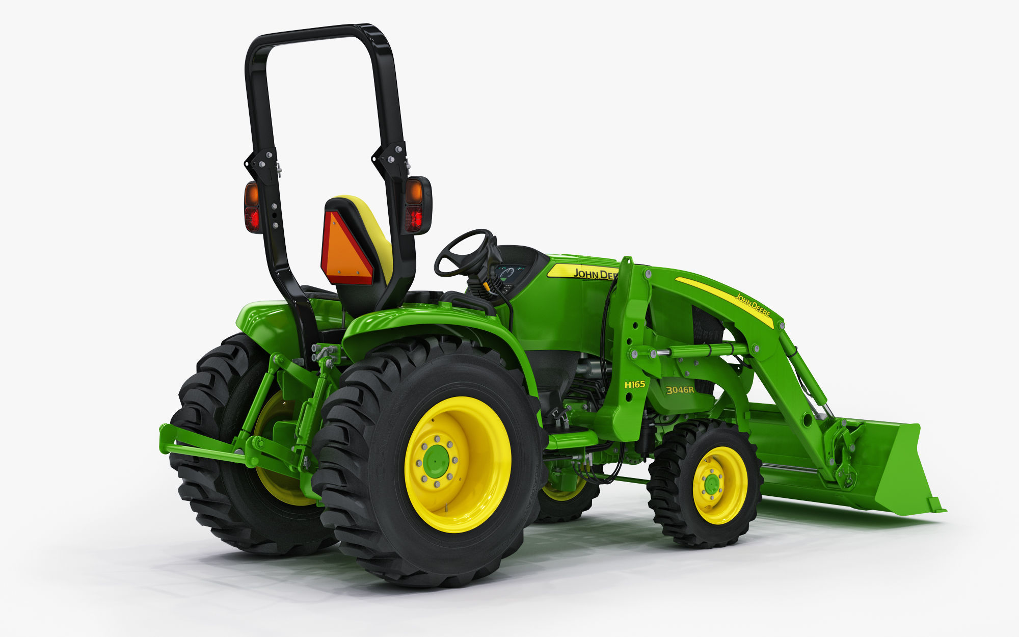John Deere 3046R Tractor Utility v2 3D model_5
