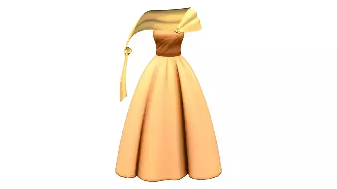 1950s Retro Princess Dress With Shawl