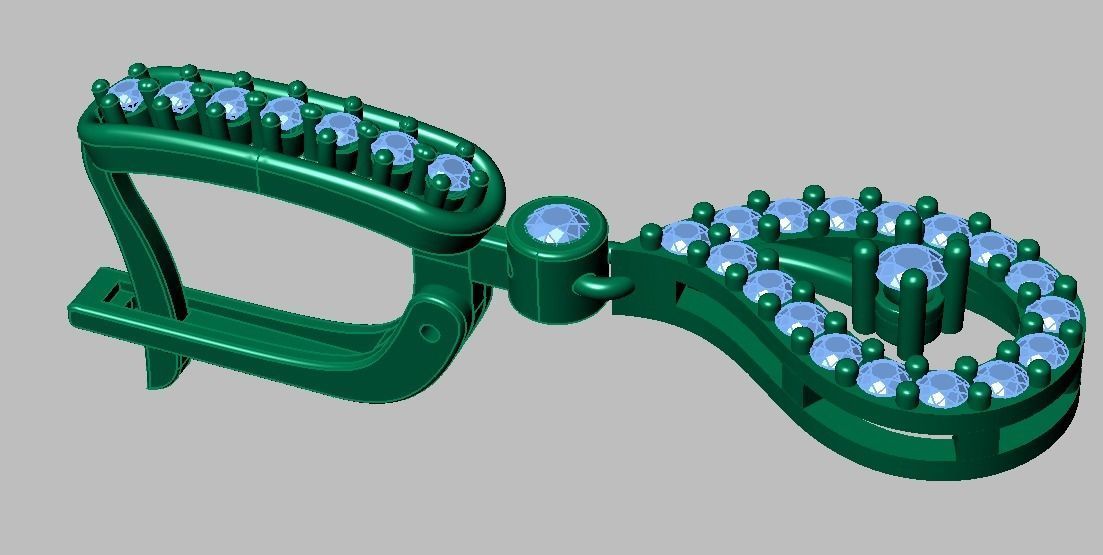 Earring 3D model 3D printable model 0049-8ol17n 3D print model_8