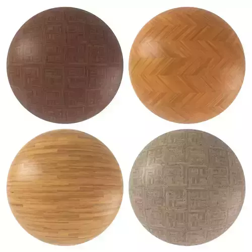 Parquet - Laminate - Wooden floor 4 in 1