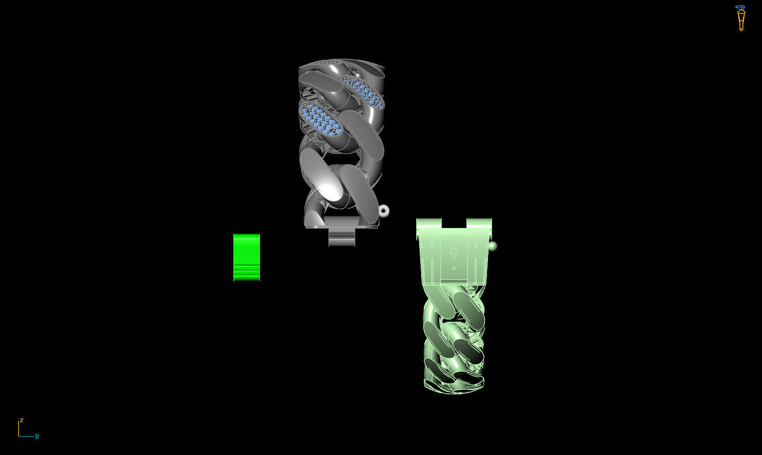 Tried Fusion Chain Clamp Direct Pourable 3D print model_7