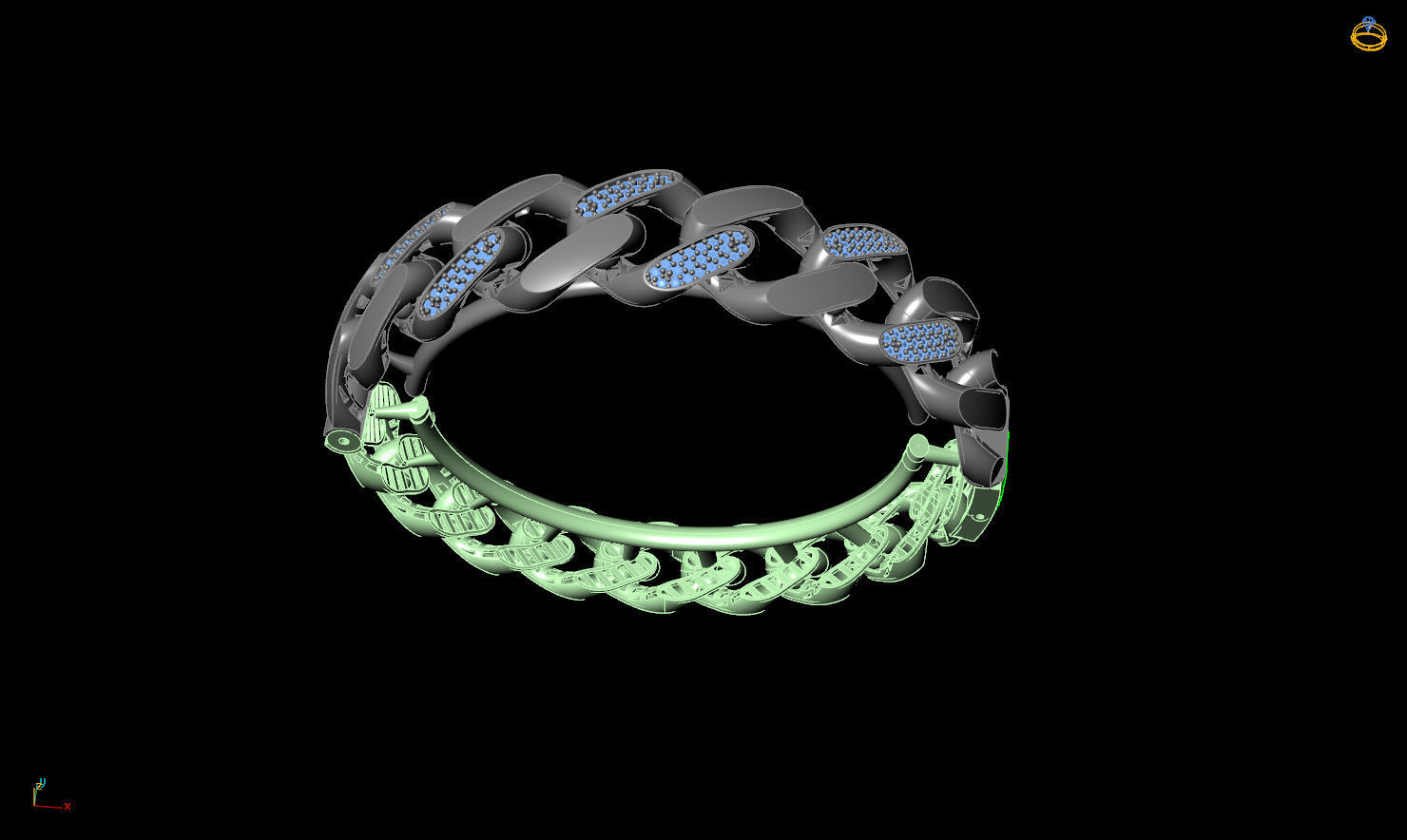 Tried Fusion Chain Clamp Direct Pourable 3D print model_1