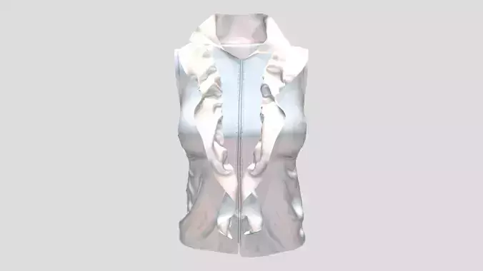 Ruffled Trim Sleeveless Top