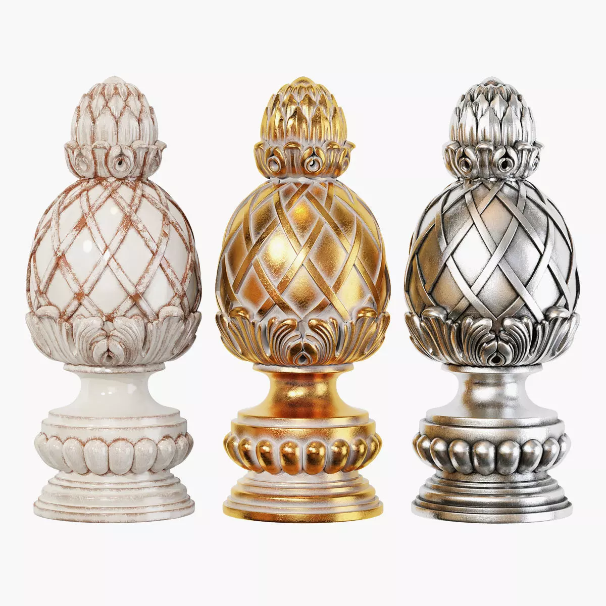 Classic carved 208 3D model_0