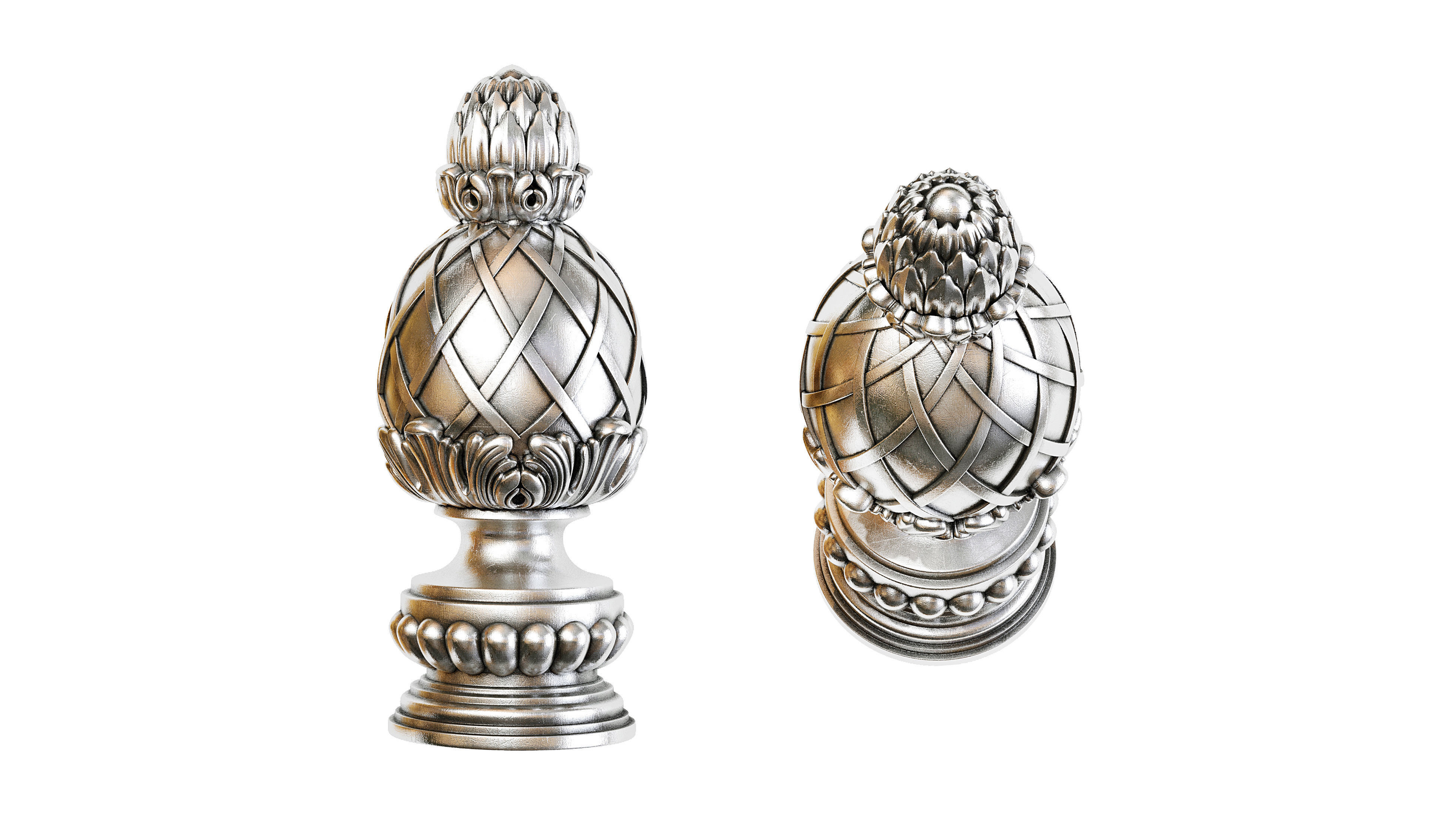 Classic carved 208 3D model_3