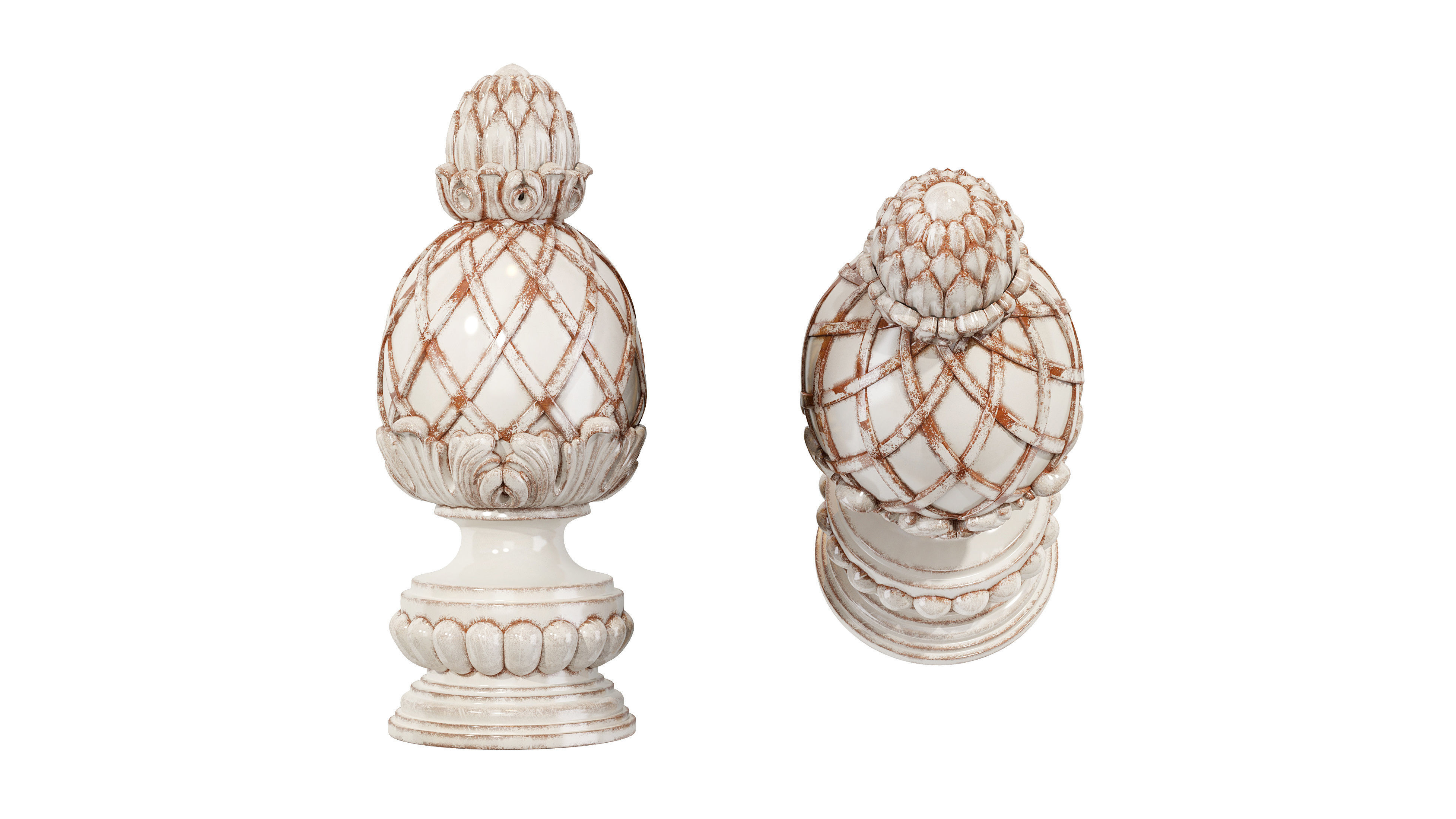 Classic carved 208 3D model_2