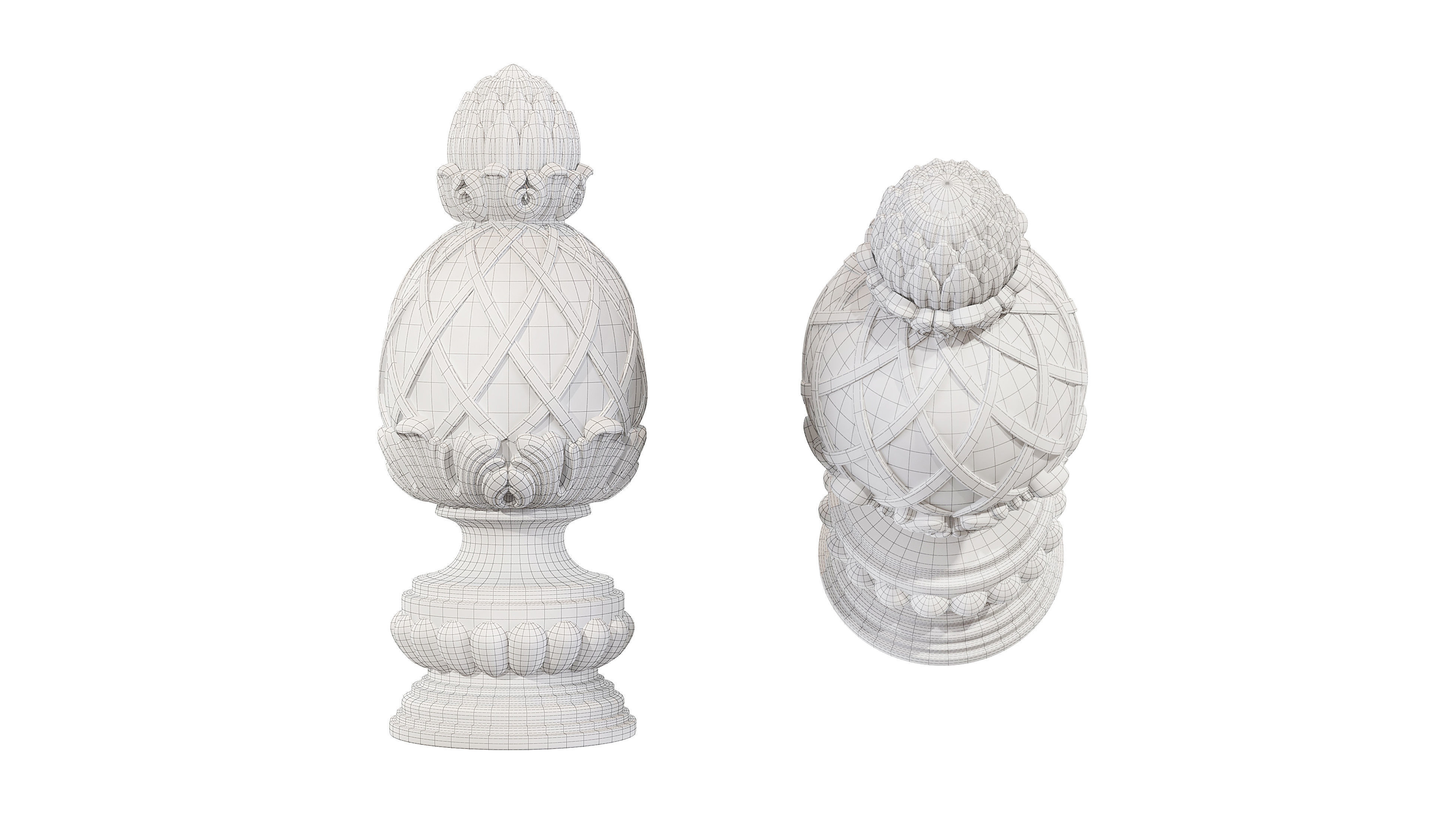 Classic carved 208 3D model_5