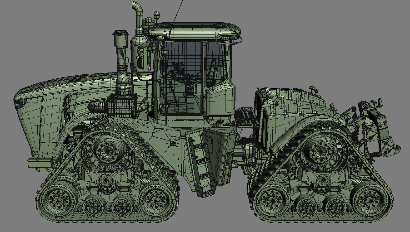 John Deere 9620 RX Tracked Power Tractor 3D model_31