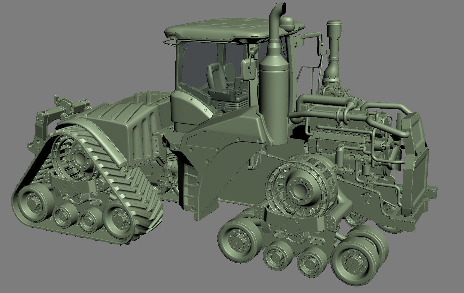 John Deere 9620 RX Tracked Power Tractor 3D model_39