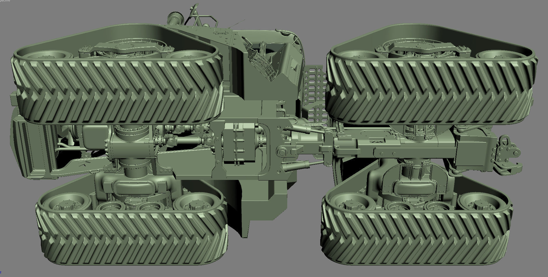 John Deere 9620 RX Tracked Power Tractor 3D model_32