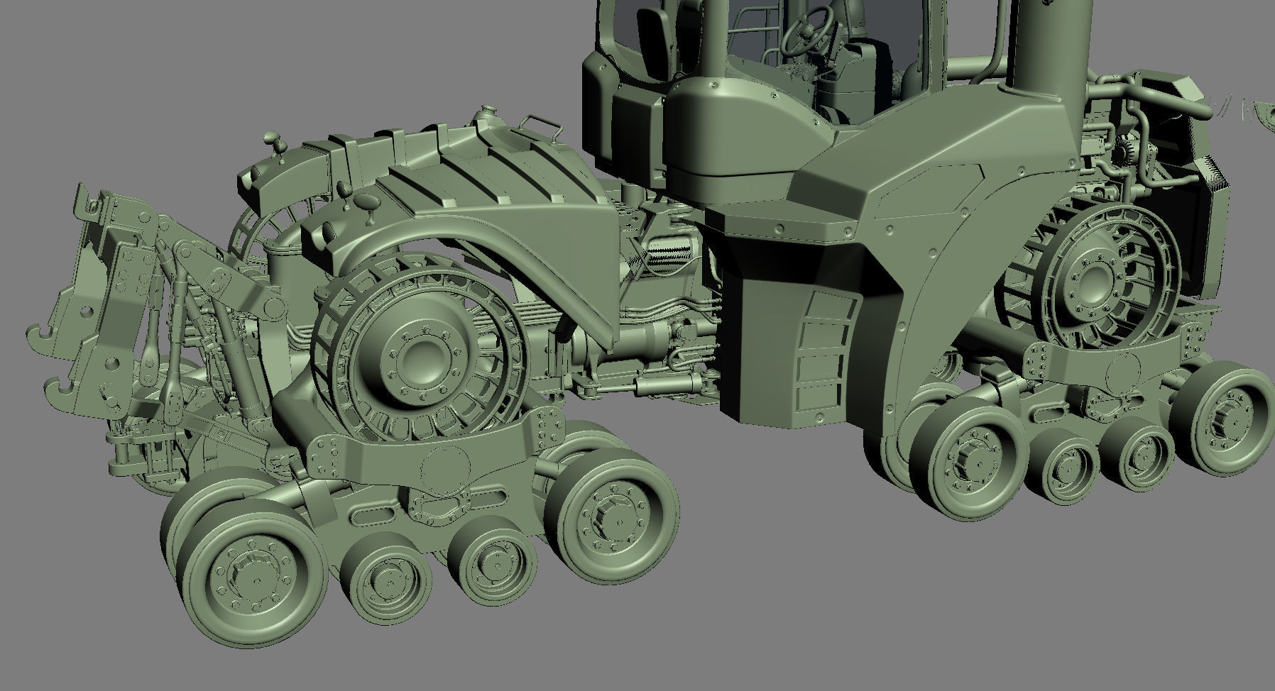 John Deere 9620 RX Tracked Power Tractor 3D model_41