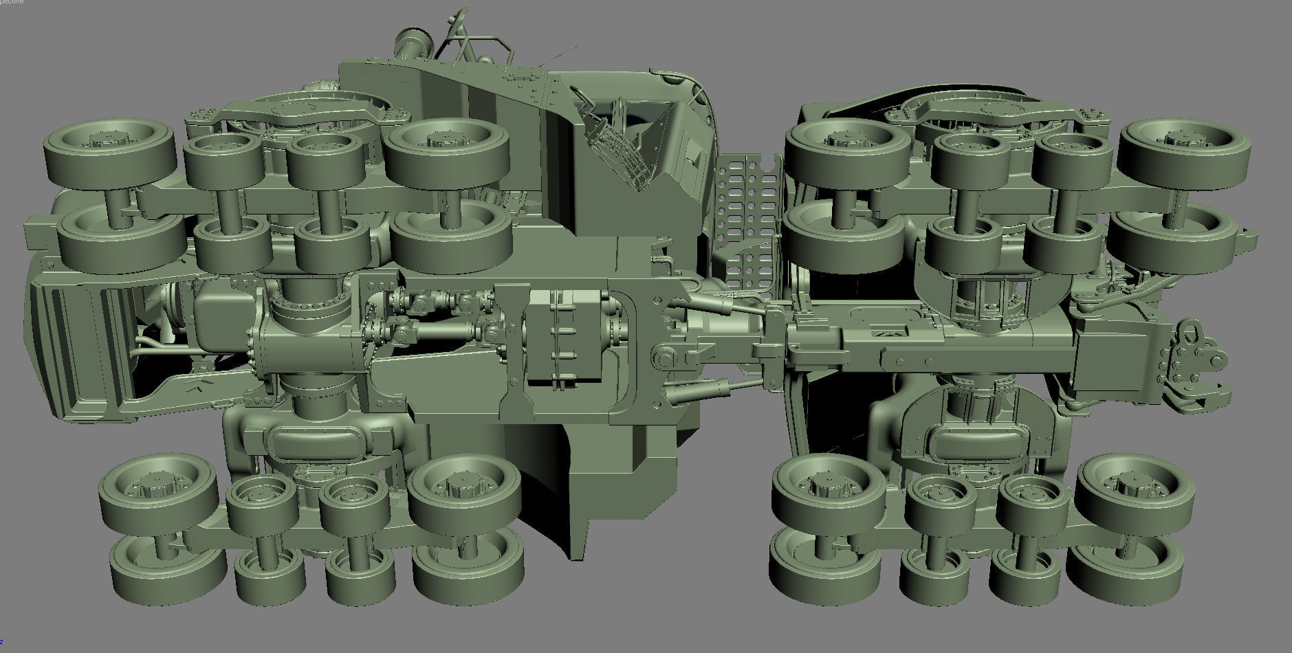John Deere 9620 RX Tracked Power Tractor 3D model_33