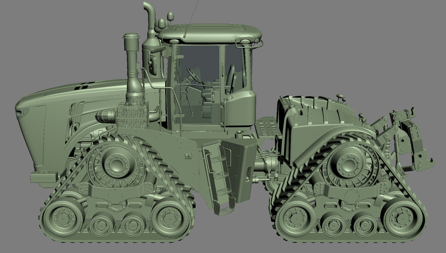 John Deere 9620 RX Tracked Power Tractor 3D model_30