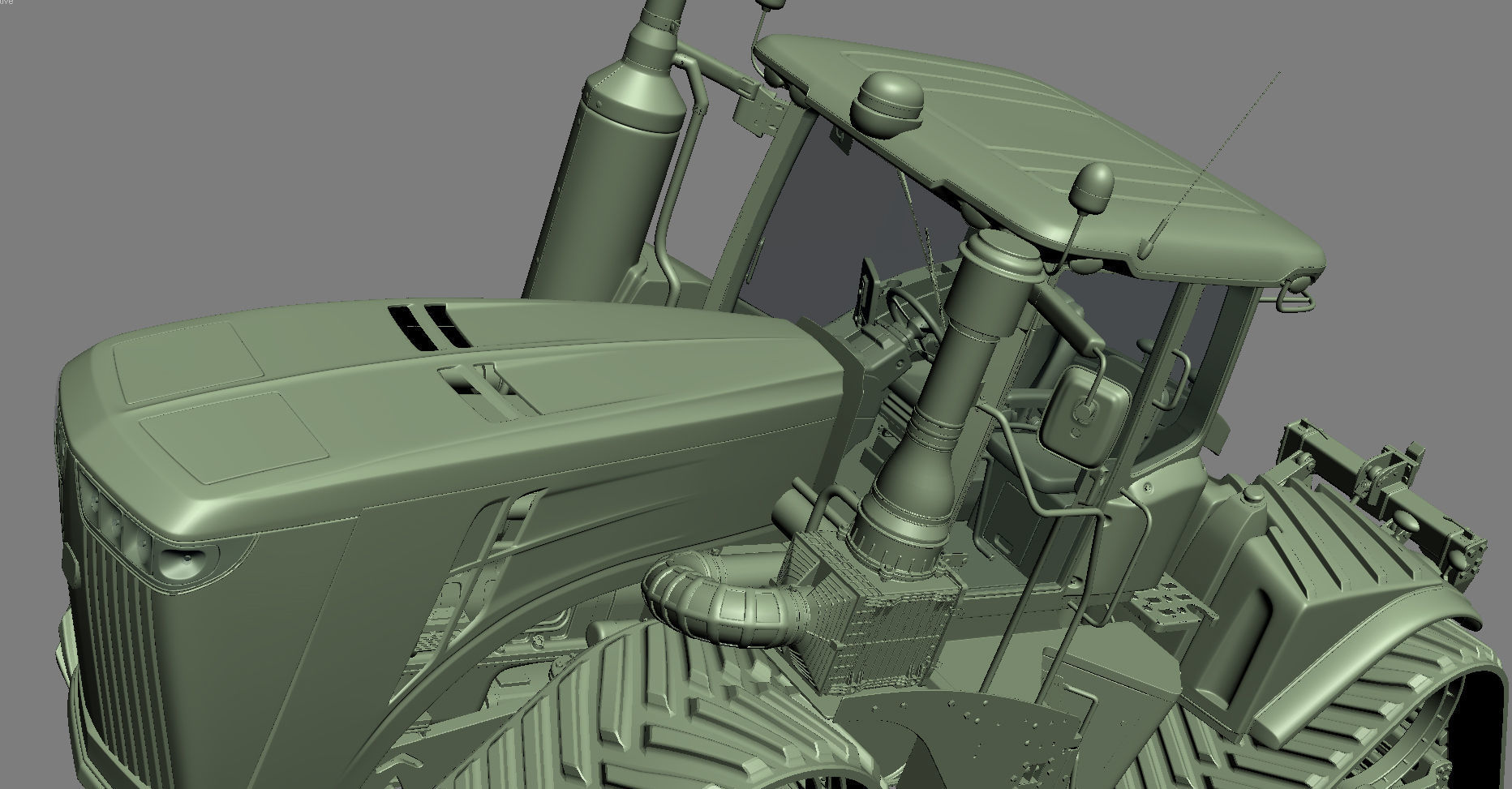 John Deere 9620 RX Tracked Power Tractor 3D model_28