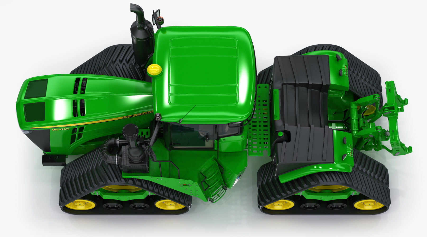 John Deere 9620 RX Tracked Power Tractor 3D model_12