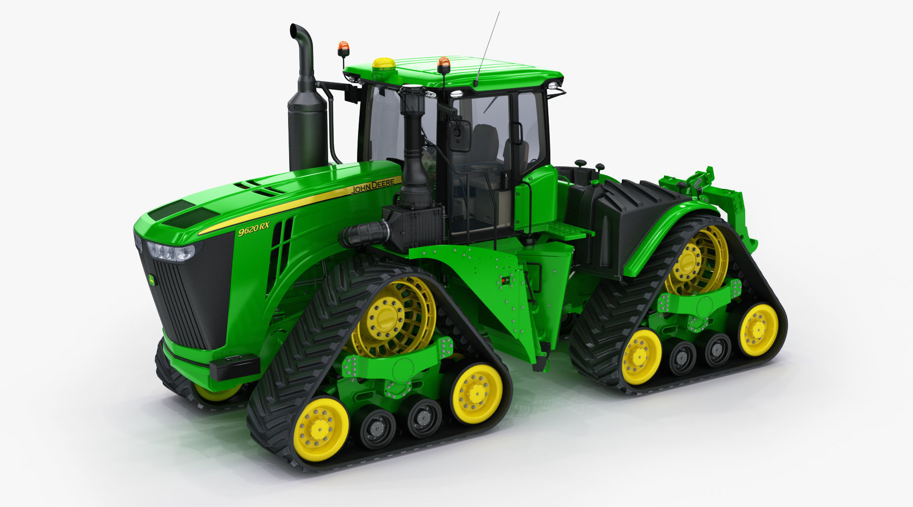 John Deere 9620 RX Tracked Power Tractor 3D model_4