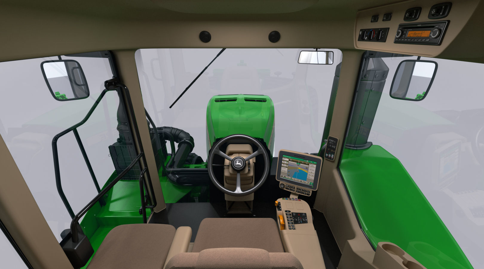 John Deere 9620 RX Tracked Power Tractor 3D model_25
