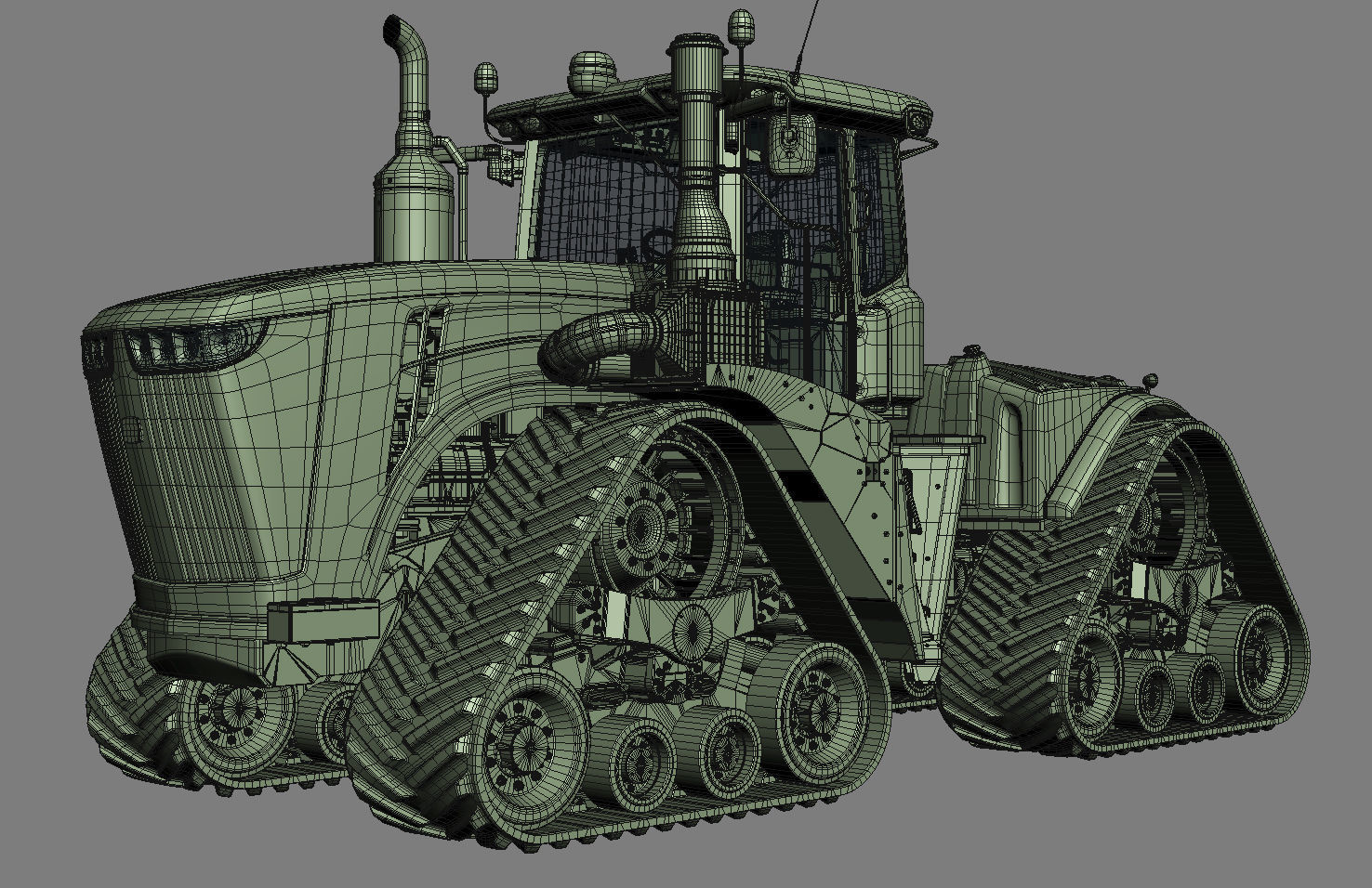 John Deere 9620 RX Tracked Power Tractor 3D model_27