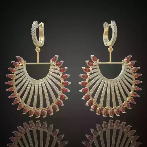 Exclusive Earrings model 3D printable model 0053-11ol21n