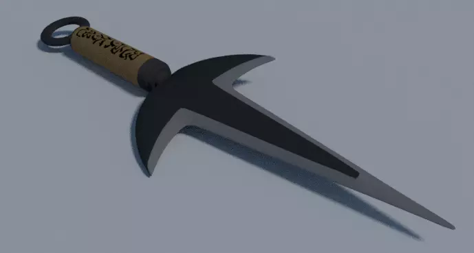 Minato s Kunai Low-poly 3D model