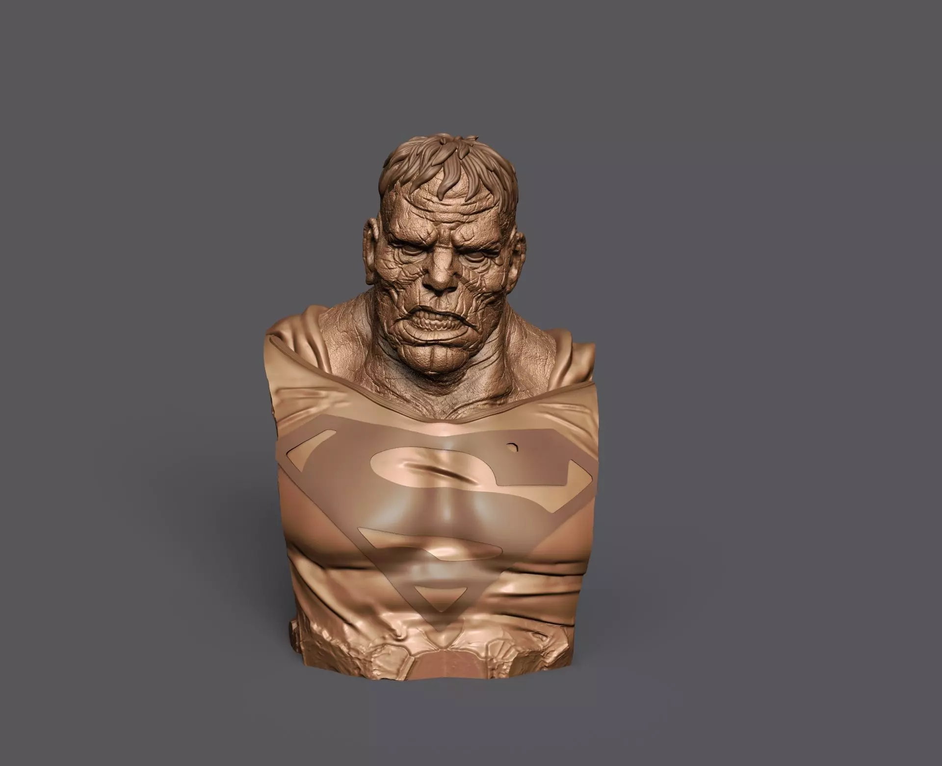 BIZARRO superman bust 3D print model_0