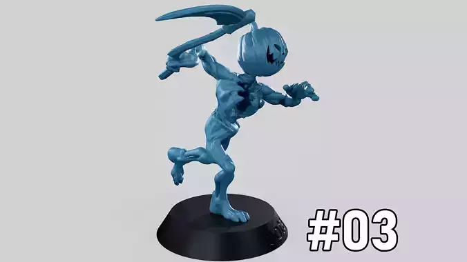 Pumpkin Undead Pose 03 3D print model