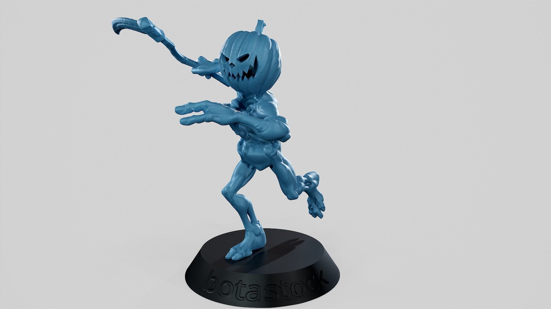 Pumpkin Undead Pose 03 3D print model_16