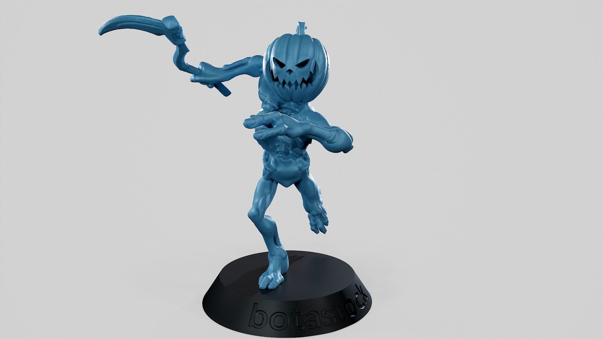 Pumpkin Undead Pose 03 3D print model_17