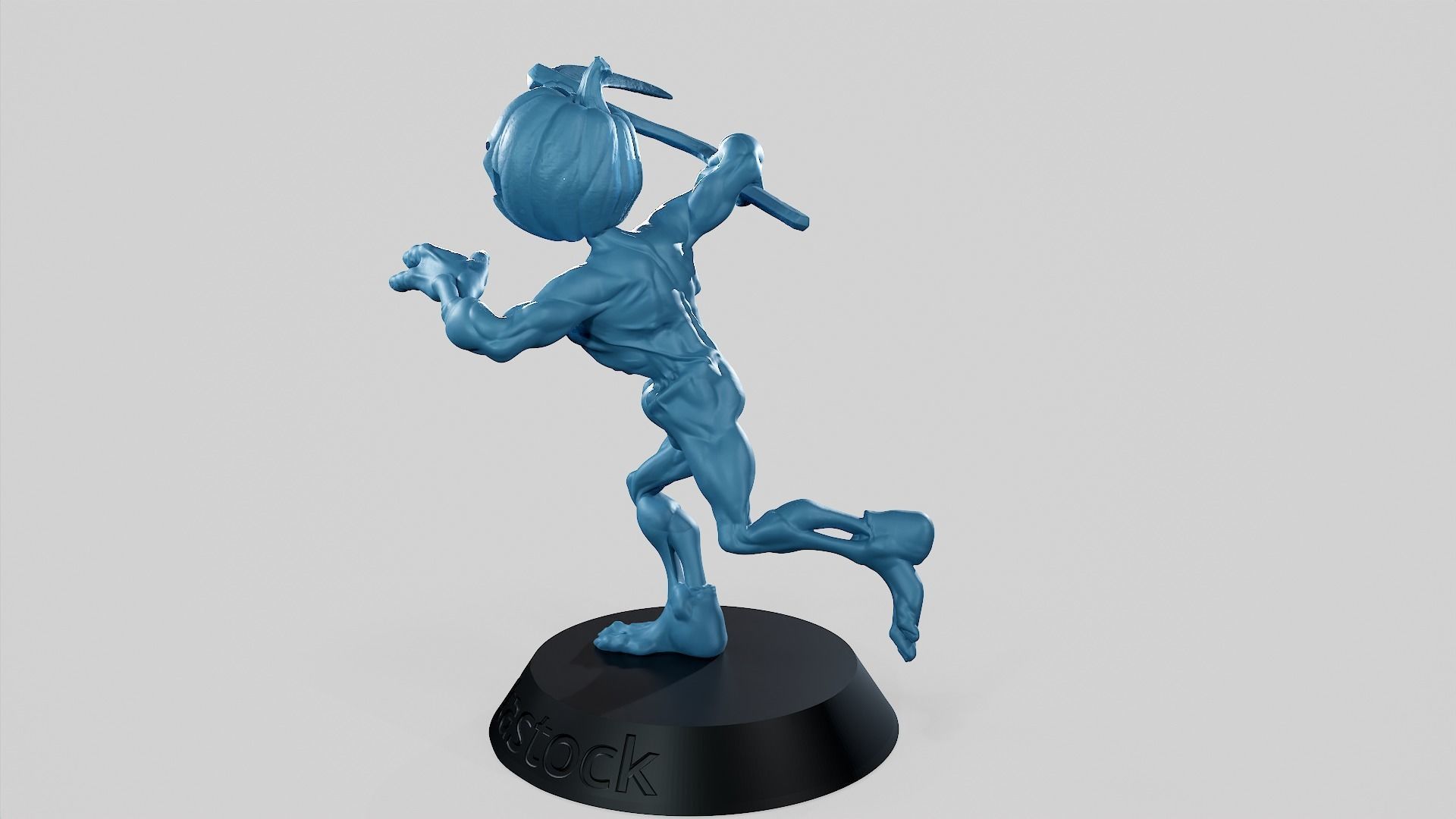 Pumpkin Undead Pose 03 3D print model_13