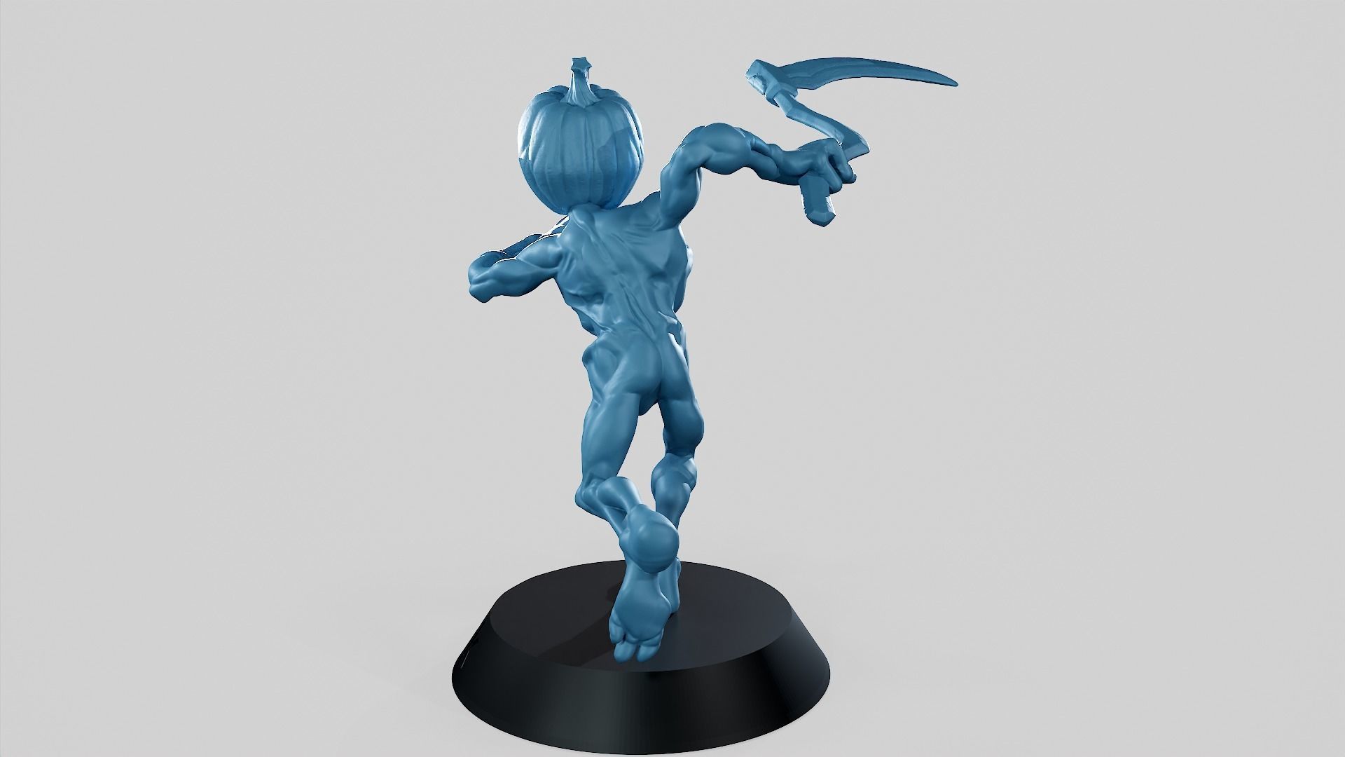 Pumpkin Undead Pose 03 3D print model_10